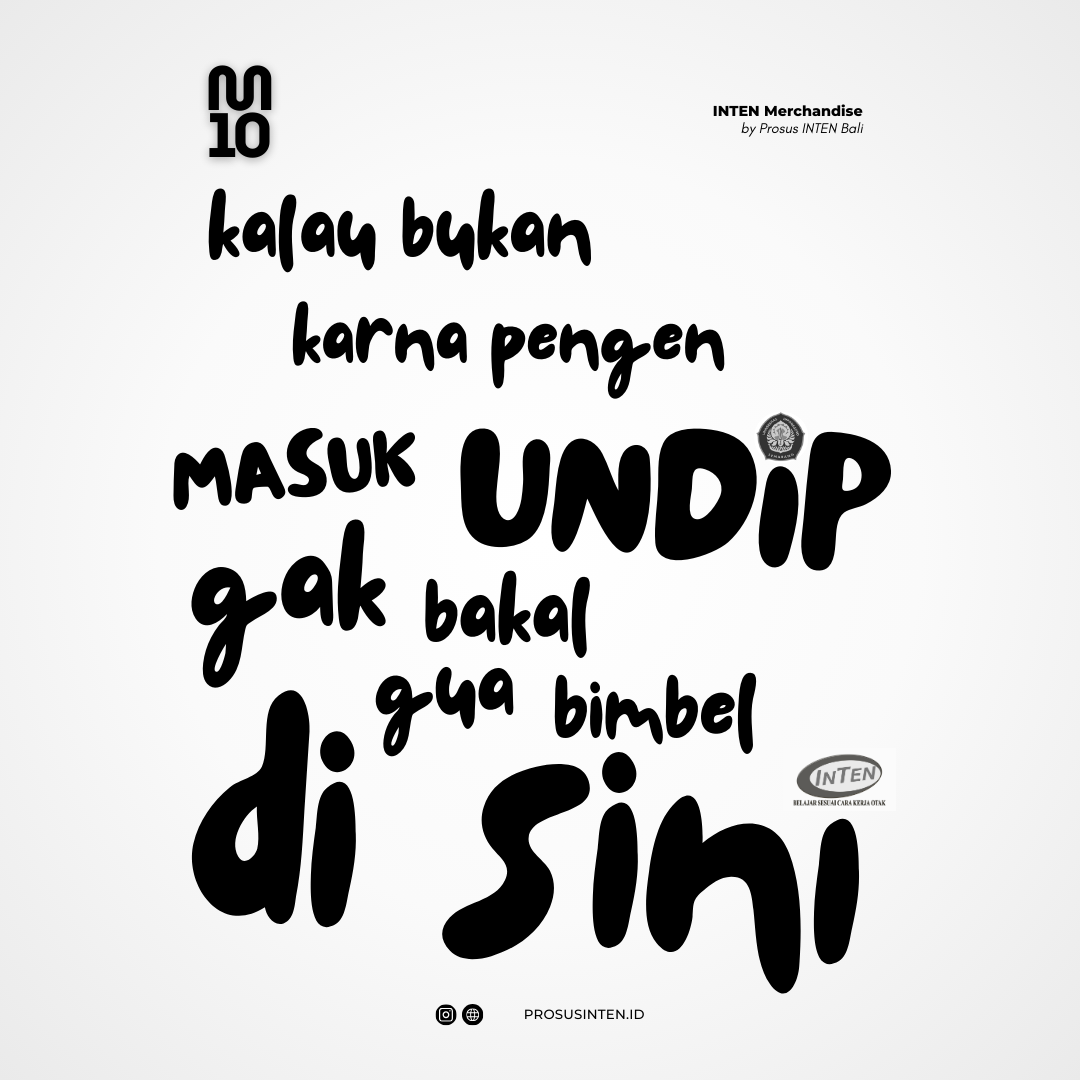 Batch 1 - UNDIP: kalau bukan karna pengen masuk UNDIP, gak bakal gua bimbel di sini